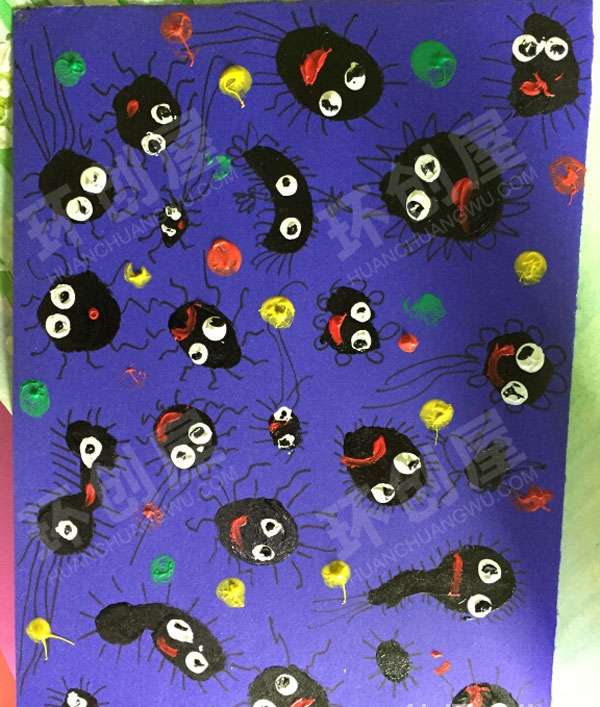 幼儿园美工区各种创意绘画图片