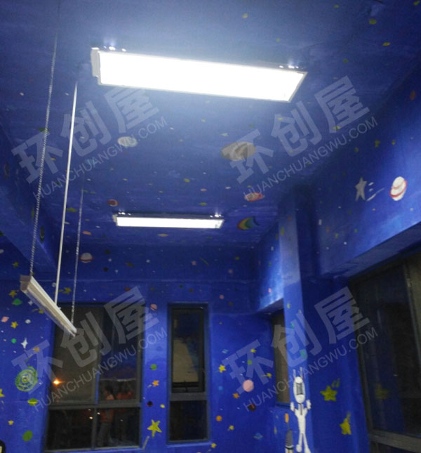 幼儿园科学区科学室墙面神秘星球图片