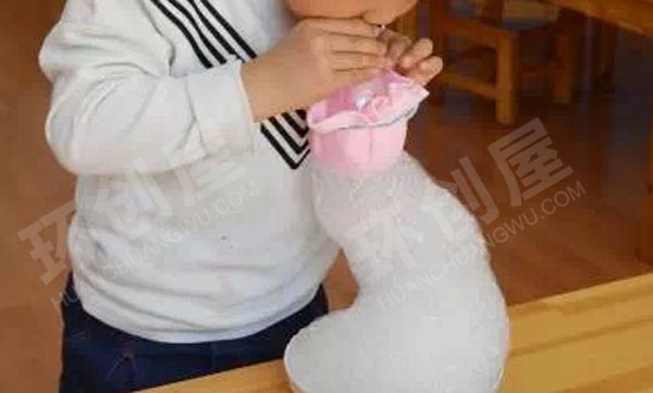 幼儿园科学区自制泡泡龙图片