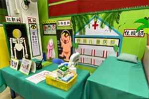 幼儿园角色游戏野兽儿童医院图片4张