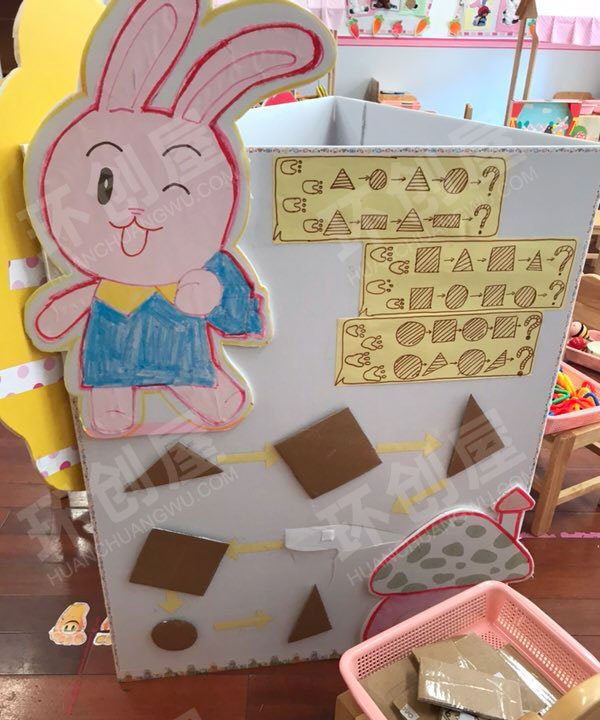 幼儿园益智区小兔乖乖图片
