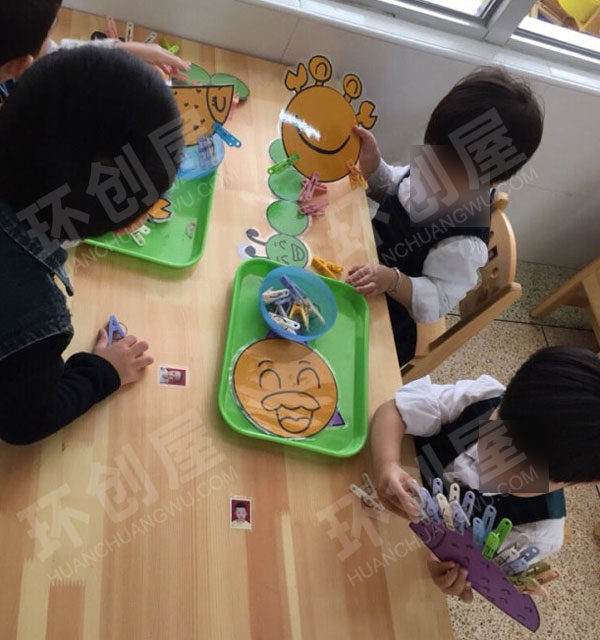 幼儿园益智区夹夹乐图片