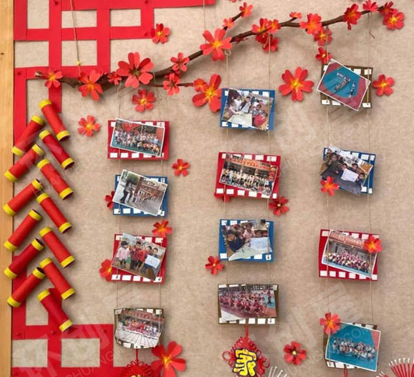 幼儿园最浓年味红红中国年主题墙图片