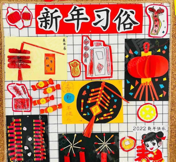 幼儿园最浓年味红红中国年主题墙图片