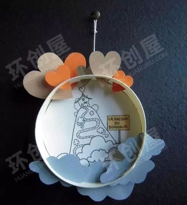 幼儿园绘画剪贴画制成好看的挂饰图片