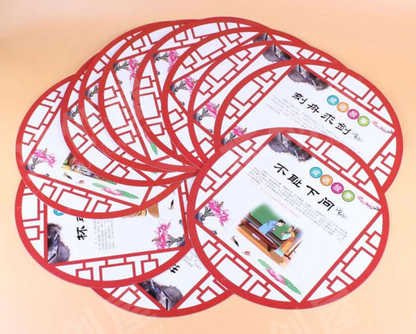 幼儿园成语故事卡通纸卡挂饰图片