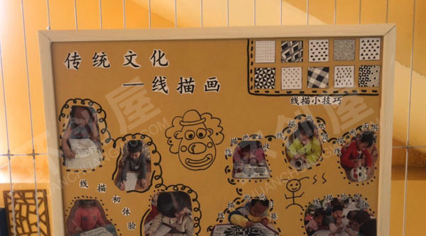 幼儿园走廊楼梯传统文化展板图片