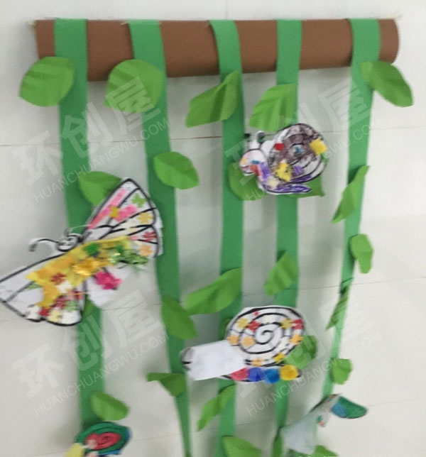 幼儿园走廊墙面布置昆虫的聚会图片