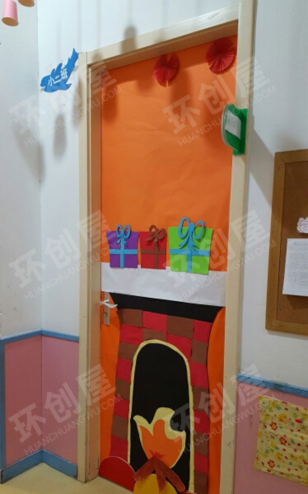 幼儿园元旦门装饰图片