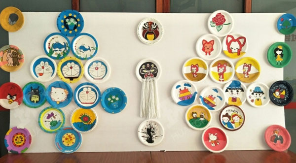 幼儿园学生环保作品展示图片