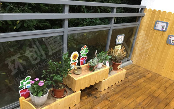 幼儿园户外一角植物角环创图片