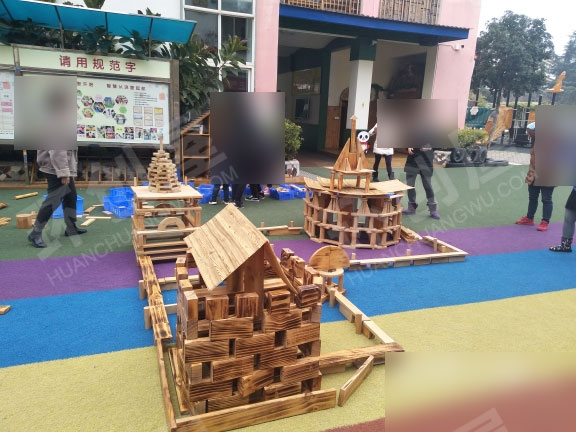 幼儿园搭建越王楼图片