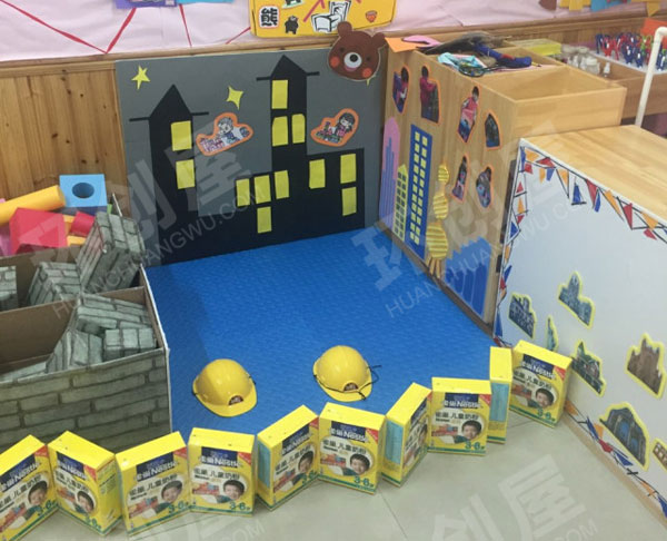 幼儿园建构区废物利用搭建各种造型图片