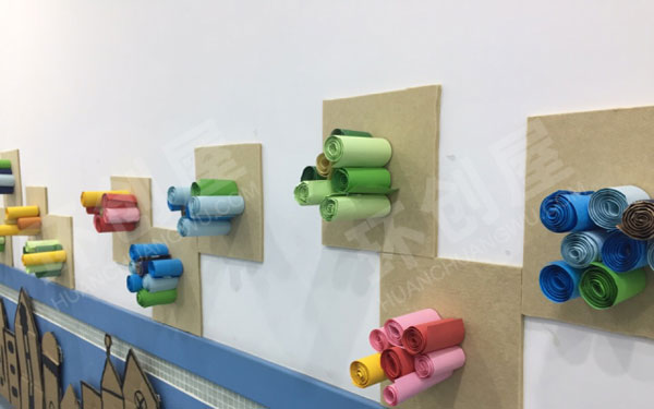 幼儿园建构室创意墙面构建布置图片