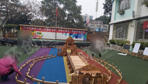 幼儿园搭建越王楼图片