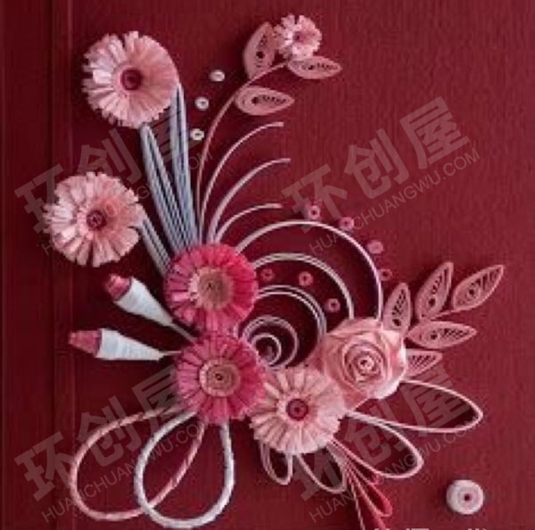 幼儿园美工区衍纸作品图片