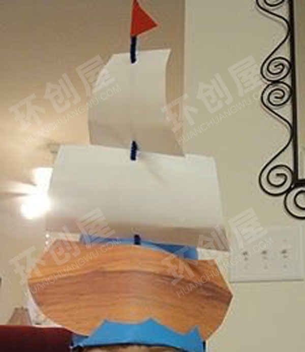 幼儿园美工区手工海洋头饰图片