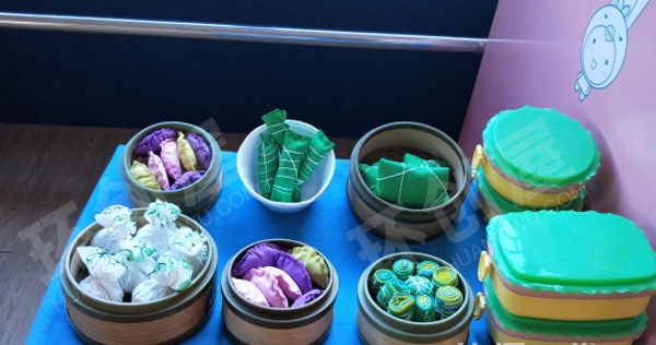 幼儿园角色游戏美食城各种美食图片
