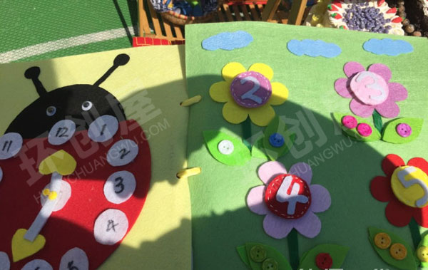 幼儿园益智区不织布自制各种玩教具图片