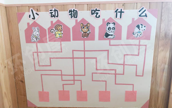 幼儿园温馨粉色系益智区图片