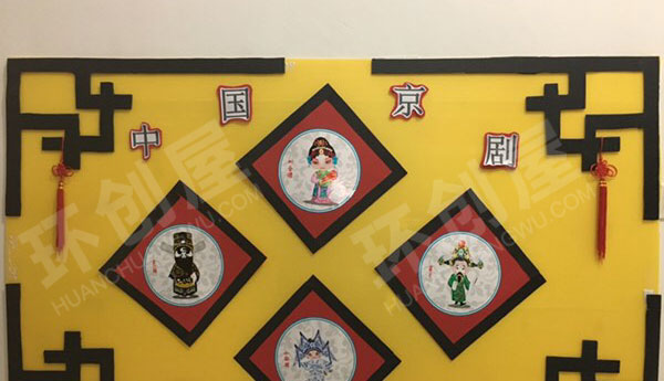 幼儿园中国传统文化中国京剧主题墙图片
