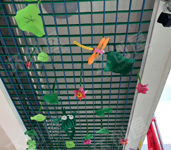 幼儿园春天主题花花草草折纸吊饰图片