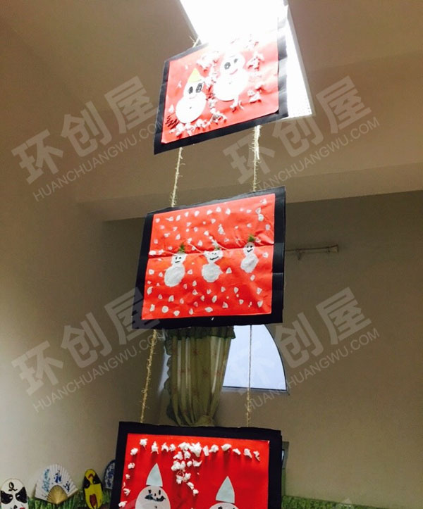 幼儿园新年快乐吊饰图片