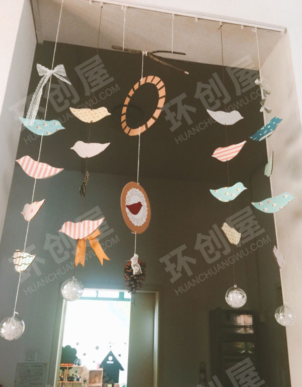 幼儿园森系小鸟吊挂饰图片