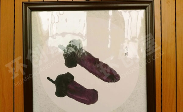 幼儿园走廊墙面国画展示二十四节气图片