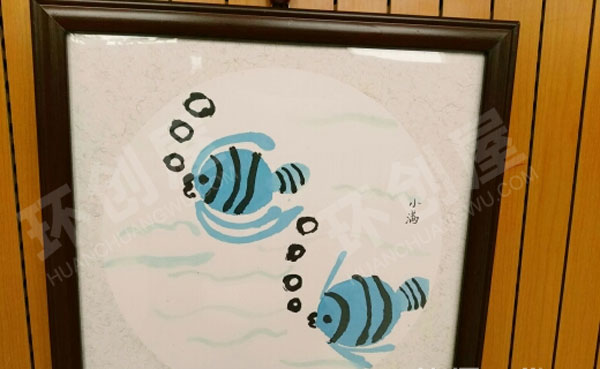 幼儿园走廊墙面国画展示二十四节气图片