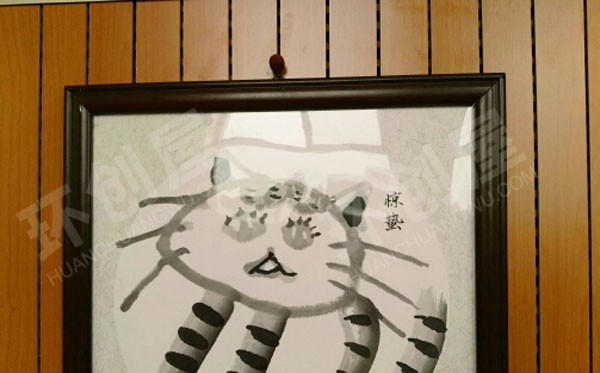 幼儿园走廊墙面国画展示二十四节气图片