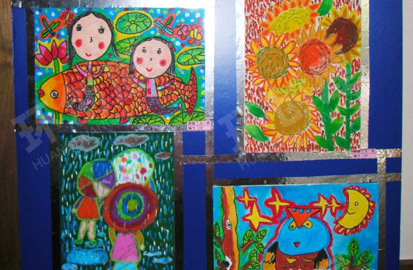 幼儿园童心童画作品展图片