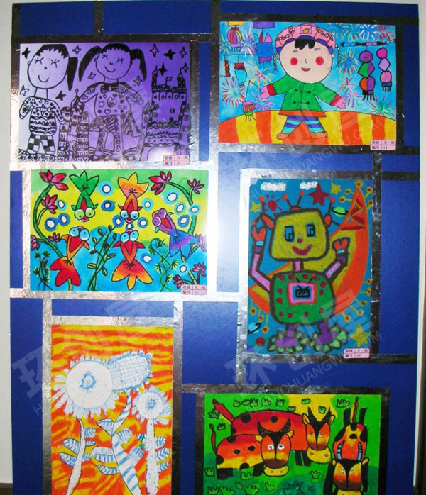 幼儿园童心童画作品展图片