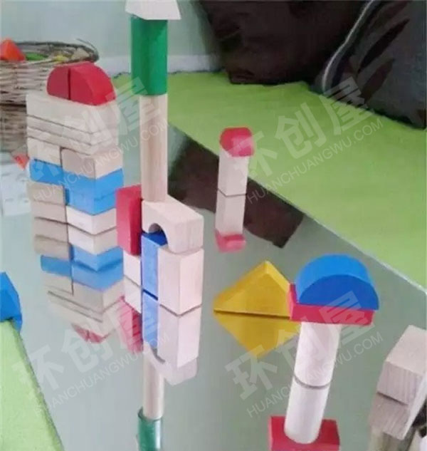 幼儿园镜面建构玩法图片