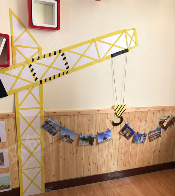 幼儿园建构区废物利用自由拼搭图片