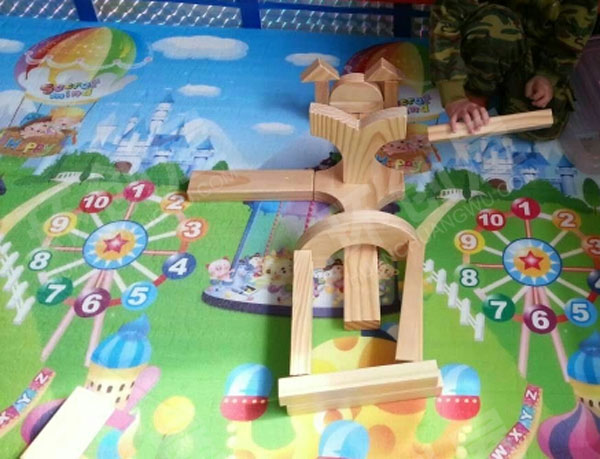 幼儿园建构区我是小小建筑师图片