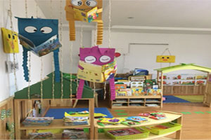 幼儿园阅读区卡纸制作卡通人物吊饰图片