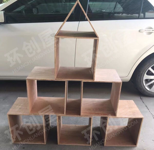 幼儿园阅读区废物利用的书架图片