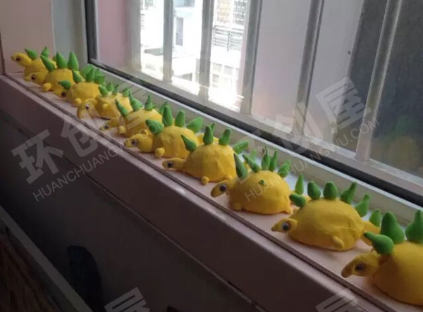 幼儿园美工区彩泥卡通动物作品图片