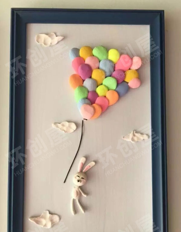 幼儿园美工区彩泥卡通动物作品图片