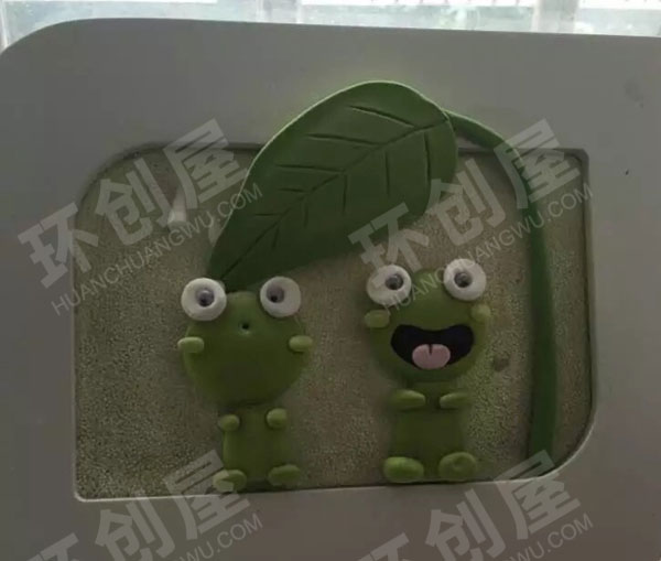 幼儿园美工区彩泥卡通动物作品图片