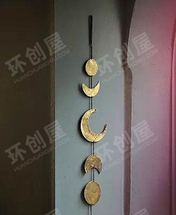 幼儿园美工区超轻粘土月亮吊饰图片