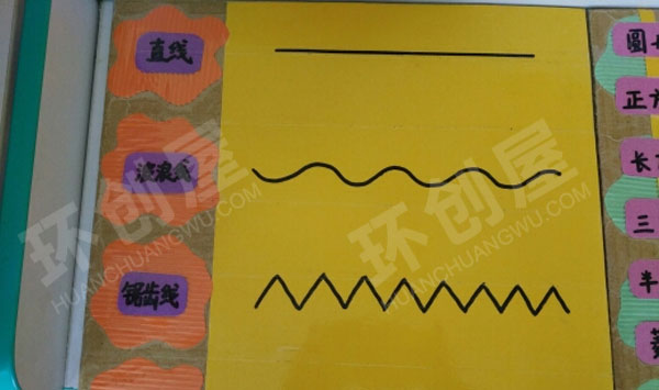 幼儿园美工区线描画点线练习图片