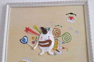 幼儿园美工区彩泥卡通动物作品图片9张