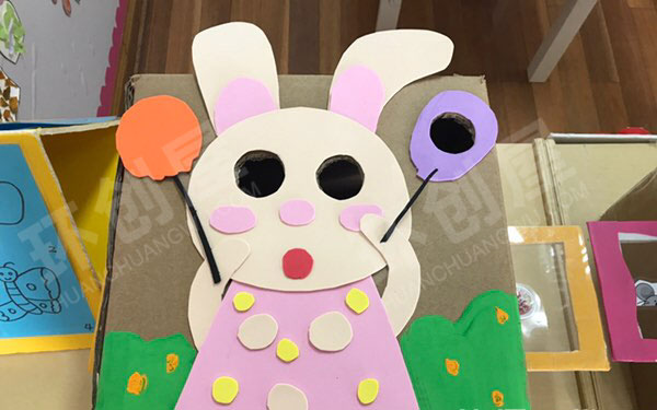 幼儿园科学区废物利用自制西洋镜图片