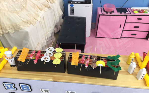 幼儿园环创角色游戏烧烤店图片