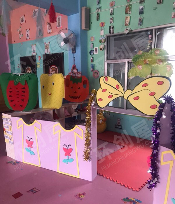 幼儿园表演区舞台卡通设计图片