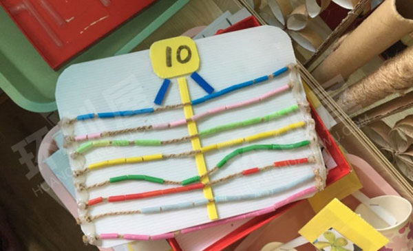 幼儿园益智区数字对应玩教具图片