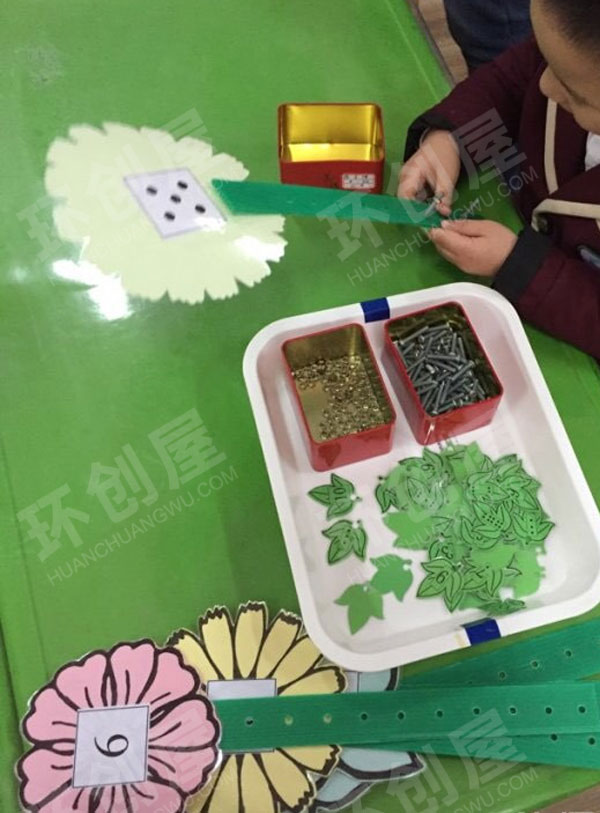 幼儿园益智区数字对应玩教具图片