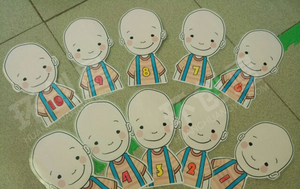 幼儿园益智区夹子当头发图片